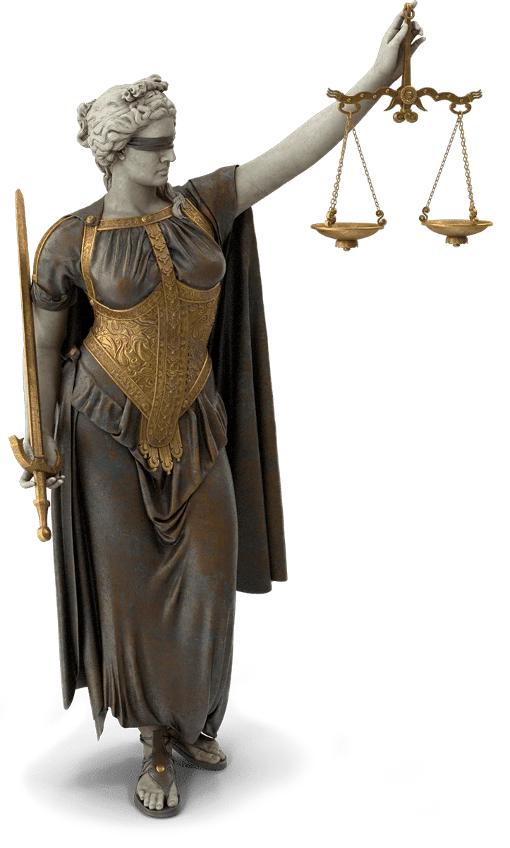 Lady Justice Statue emblem